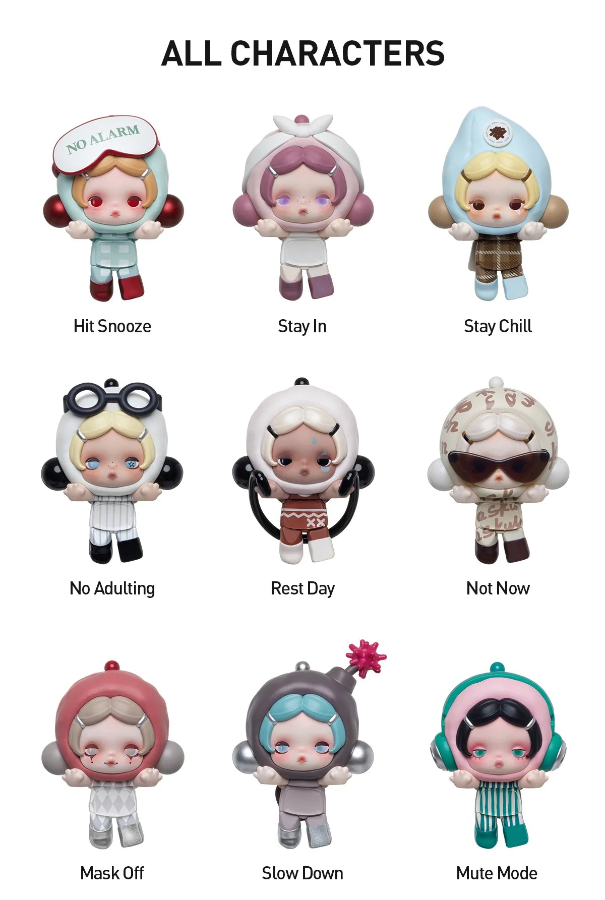 SKULLPANDA POP ATTACH θ Off Mode Series
