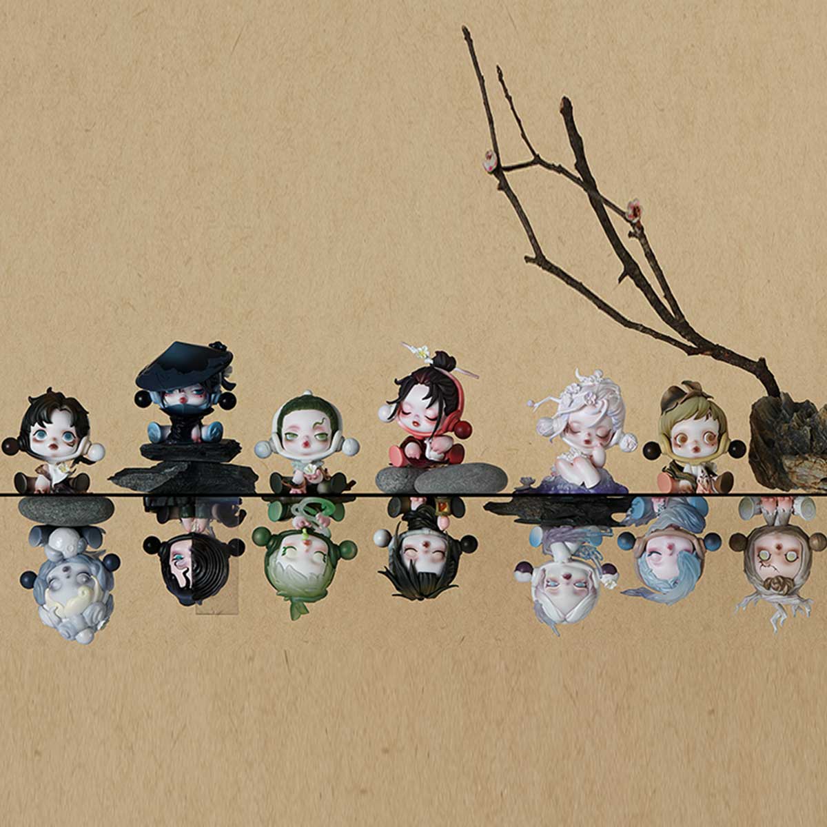 SKULLPANDA The Ink Plum Blossom