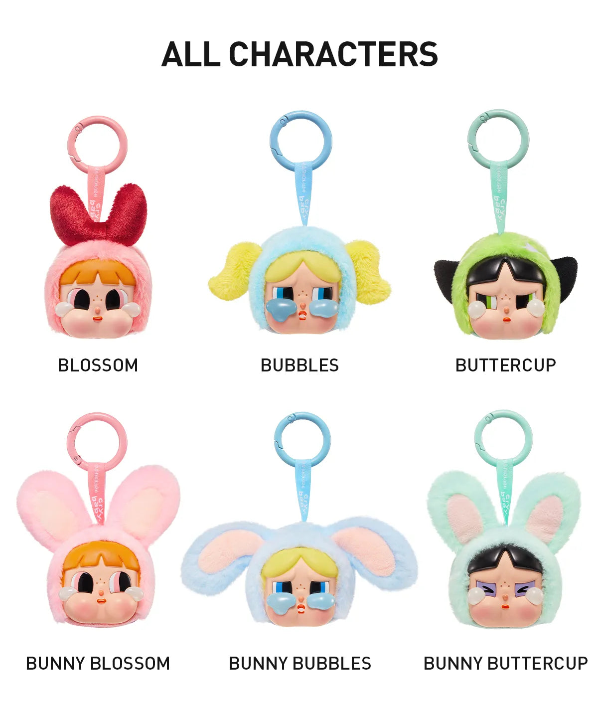 CRYBABY x Powerpuff Girls Plush Pendant