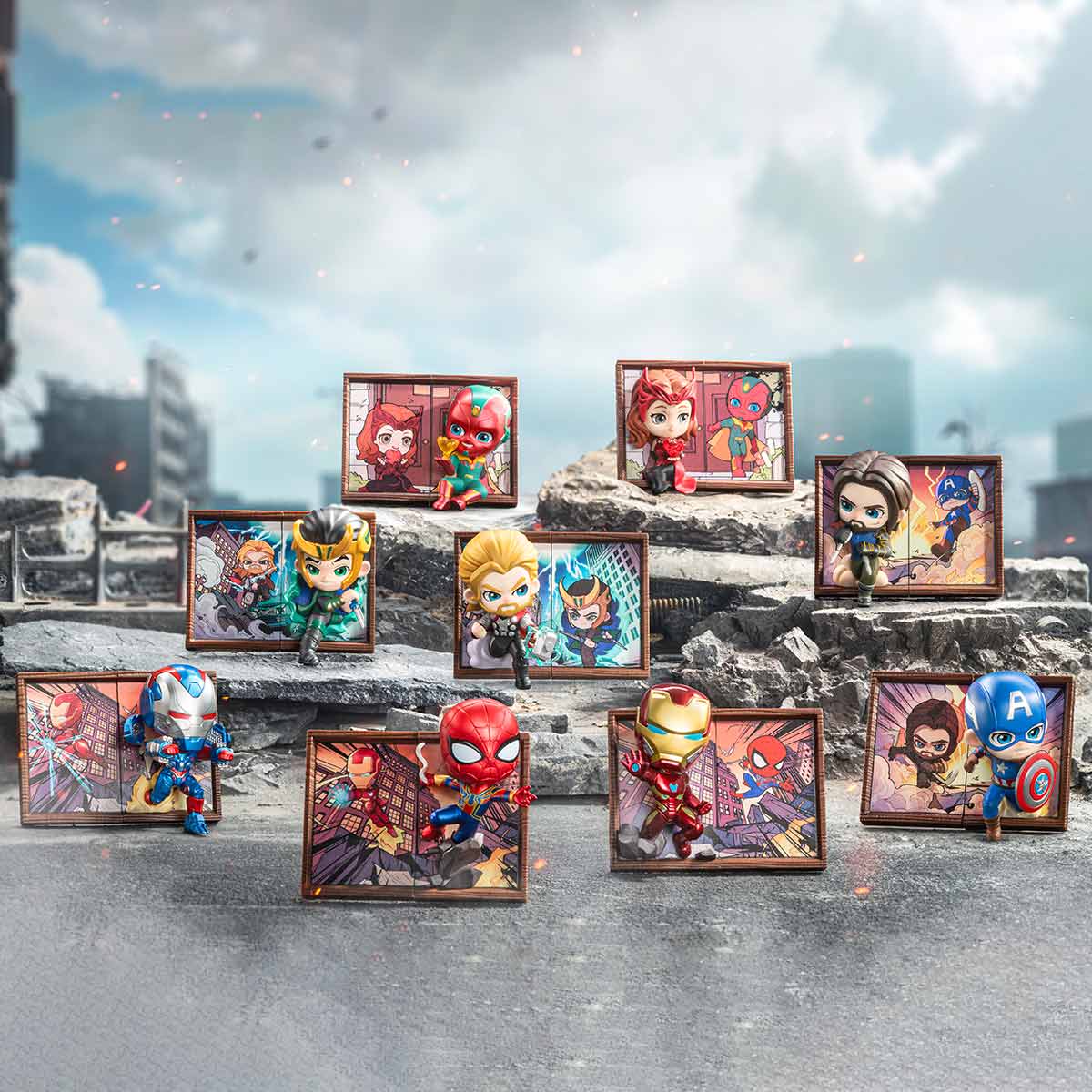 Marvel Photo Frame Series Figures