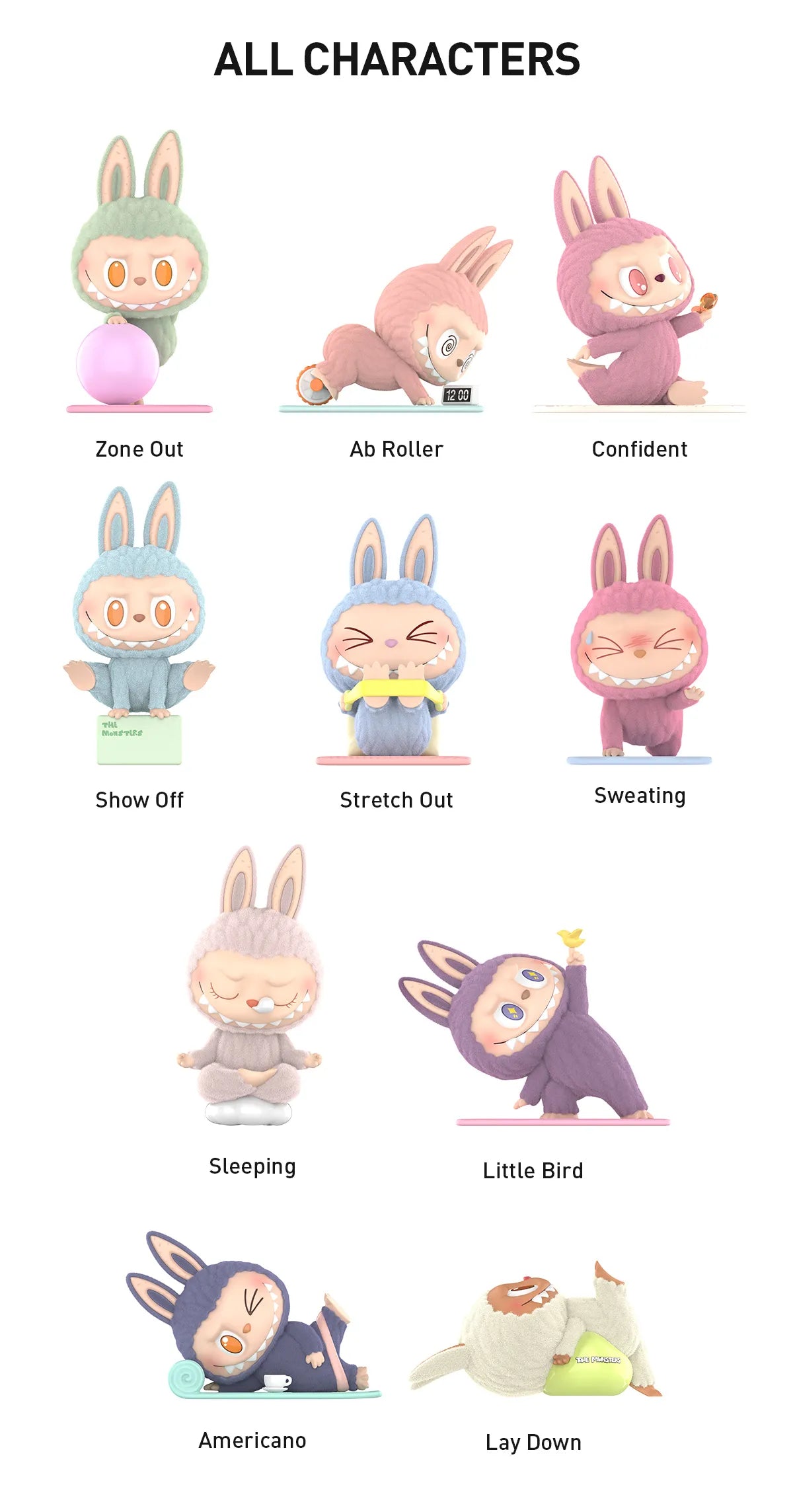 Labubu Lazy Yoga Series
