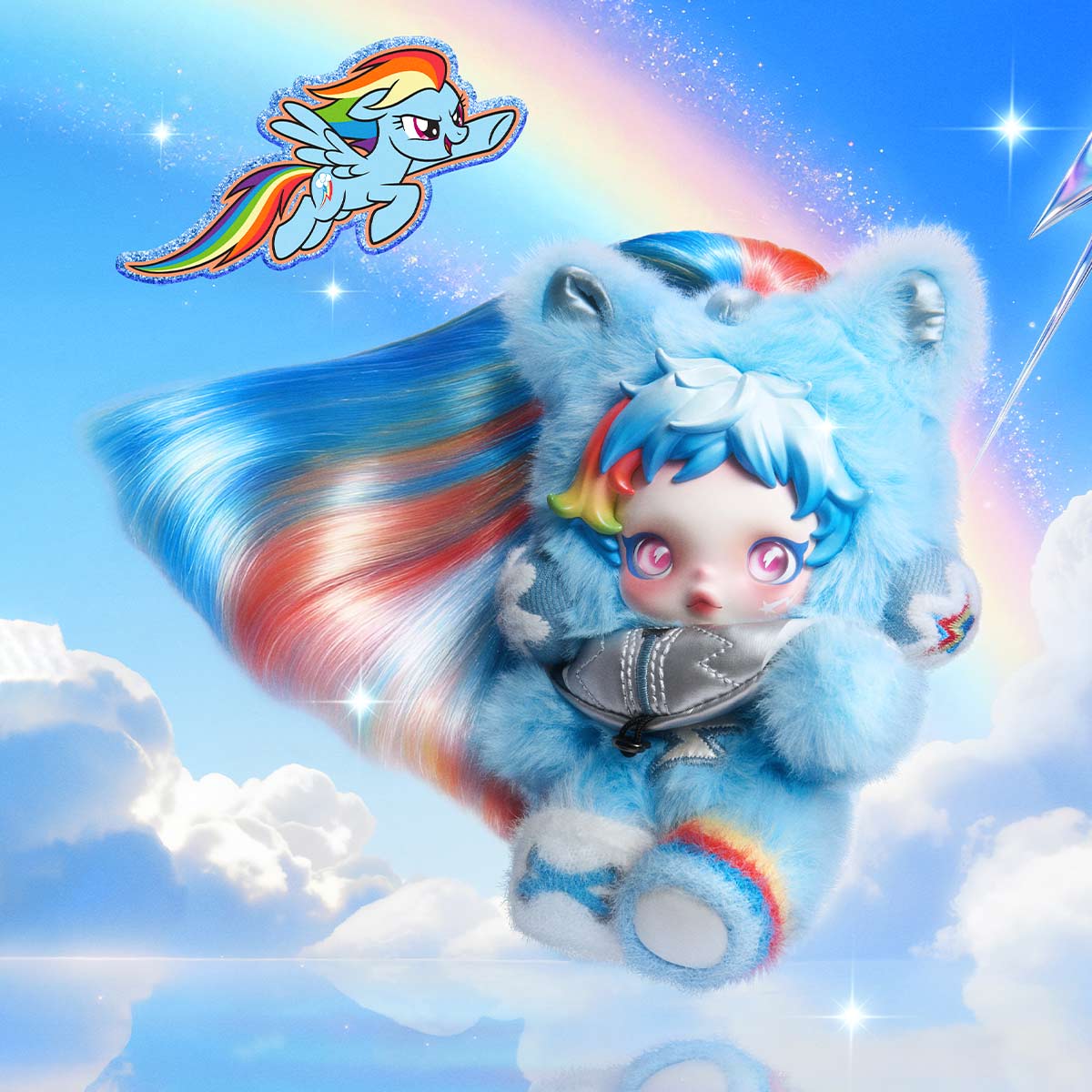 SKULLPANDA × My Little Pony Plush Pendant