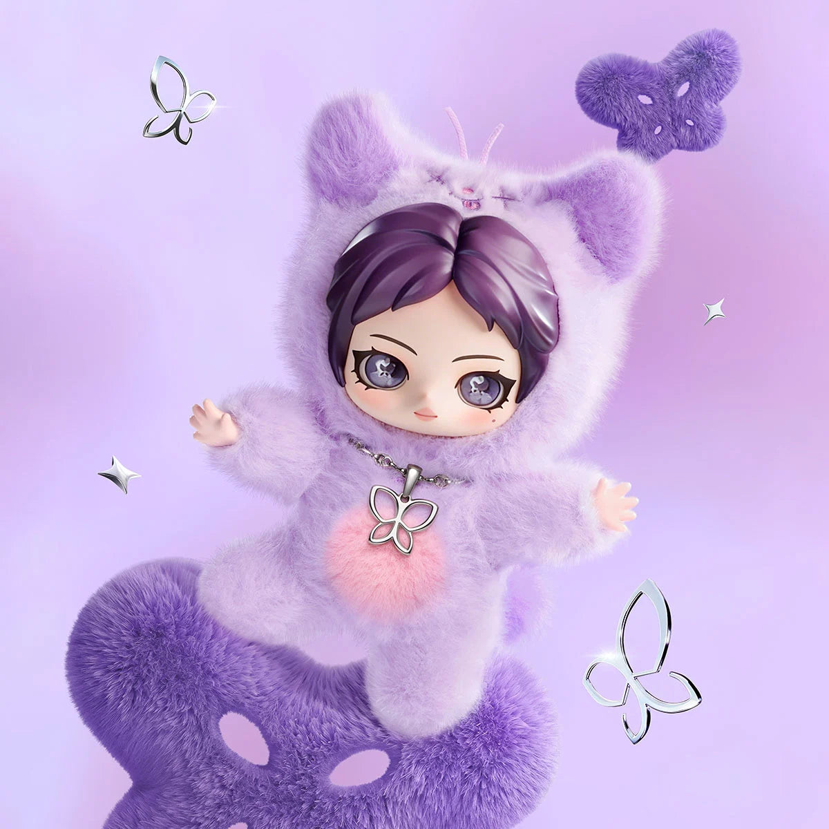 AESPA x POPMART Fluffy Club Series Vinyl Plush Doll Pendant