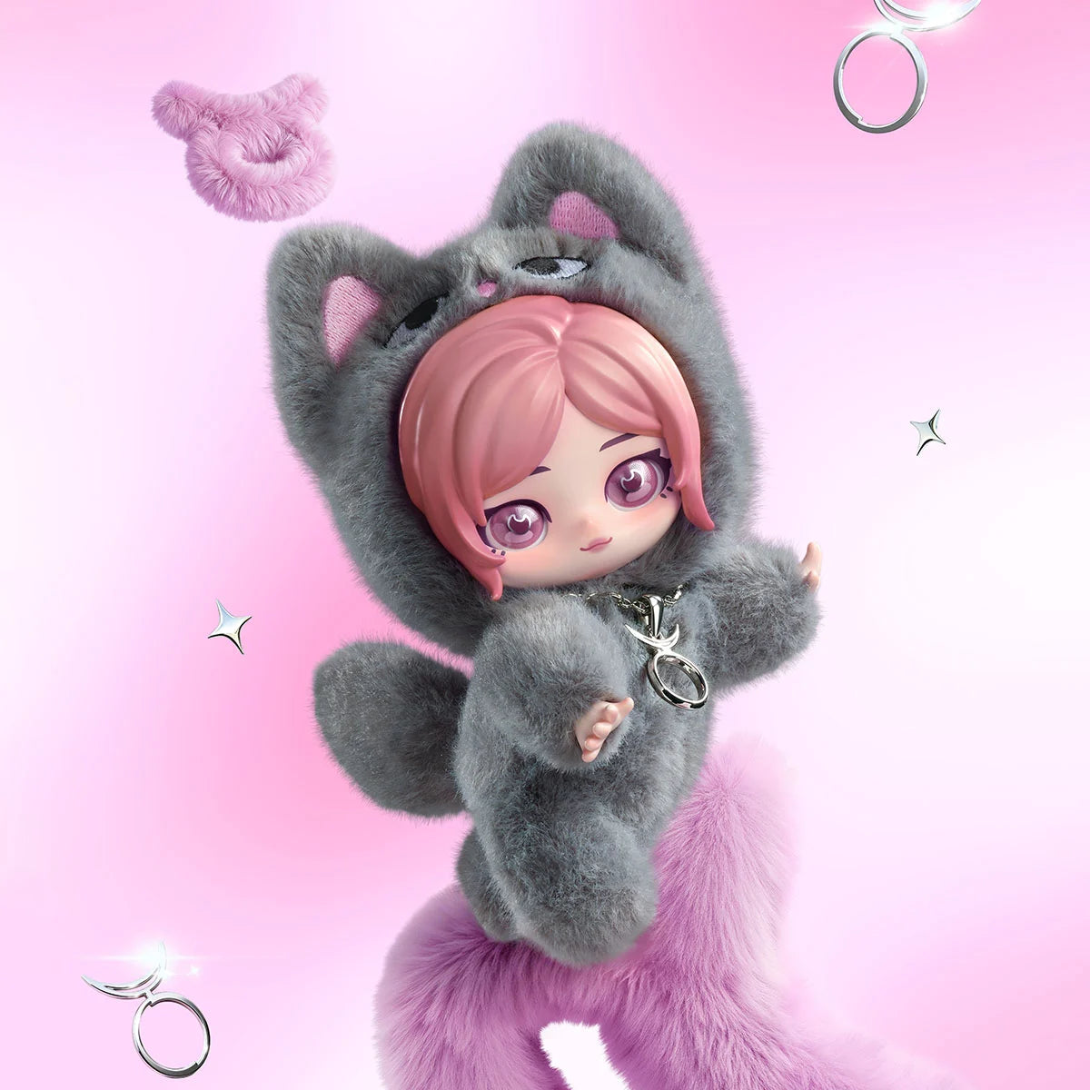 AESPA x POPMART Fluffy Club Series Vinyl Plush Doll Pendant