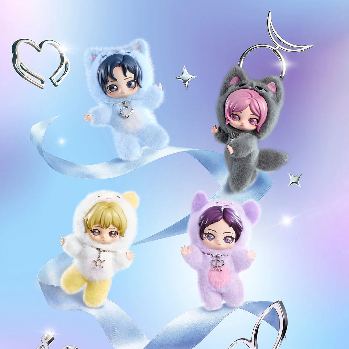 AESPA x POPMART Fluffy Club Series Vinyl Plush Doll Pendant