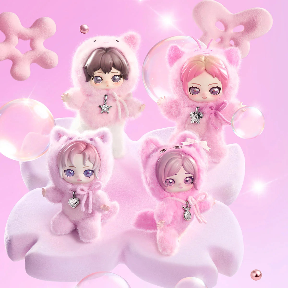 AESPA x POPMART Fluffy Club Series Vinyl Plush Doll Pendant