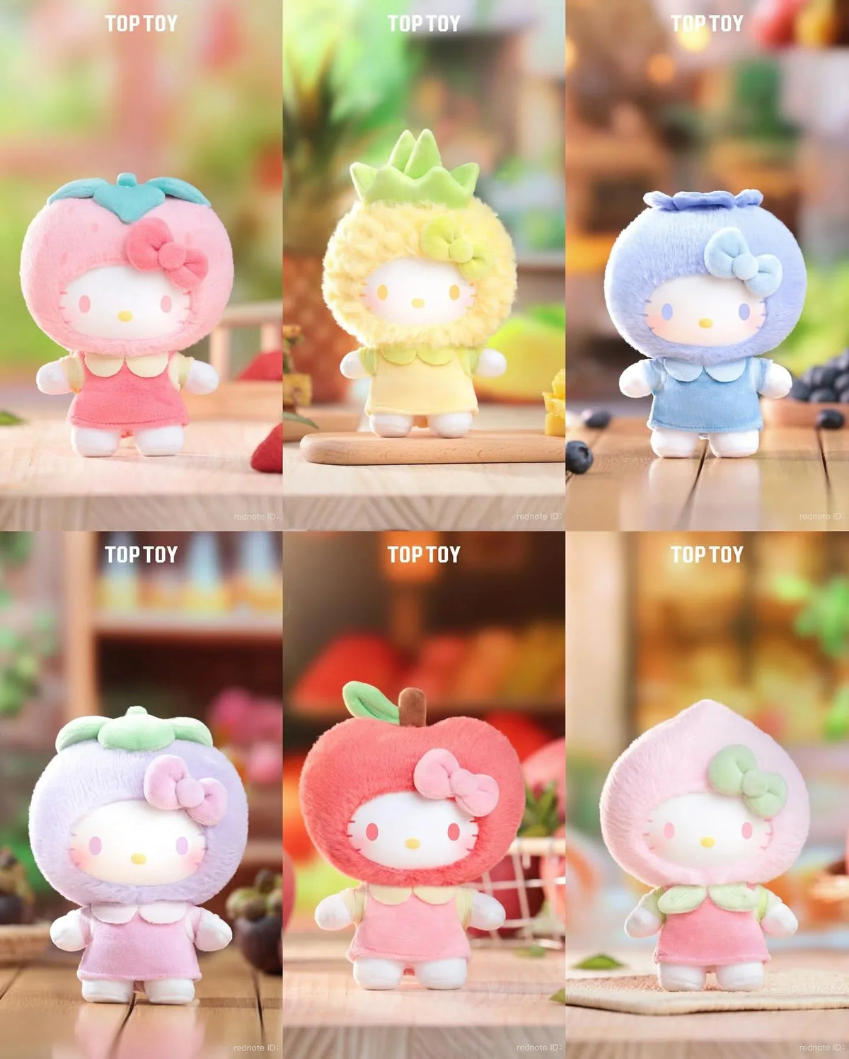 MINISO X HELLO KITTY FRUITY PARADISE plush pendant