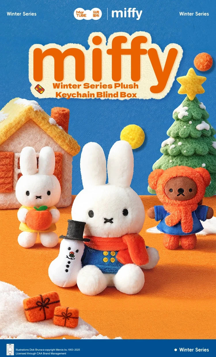 MIFFY Winter Series Plush Keychain