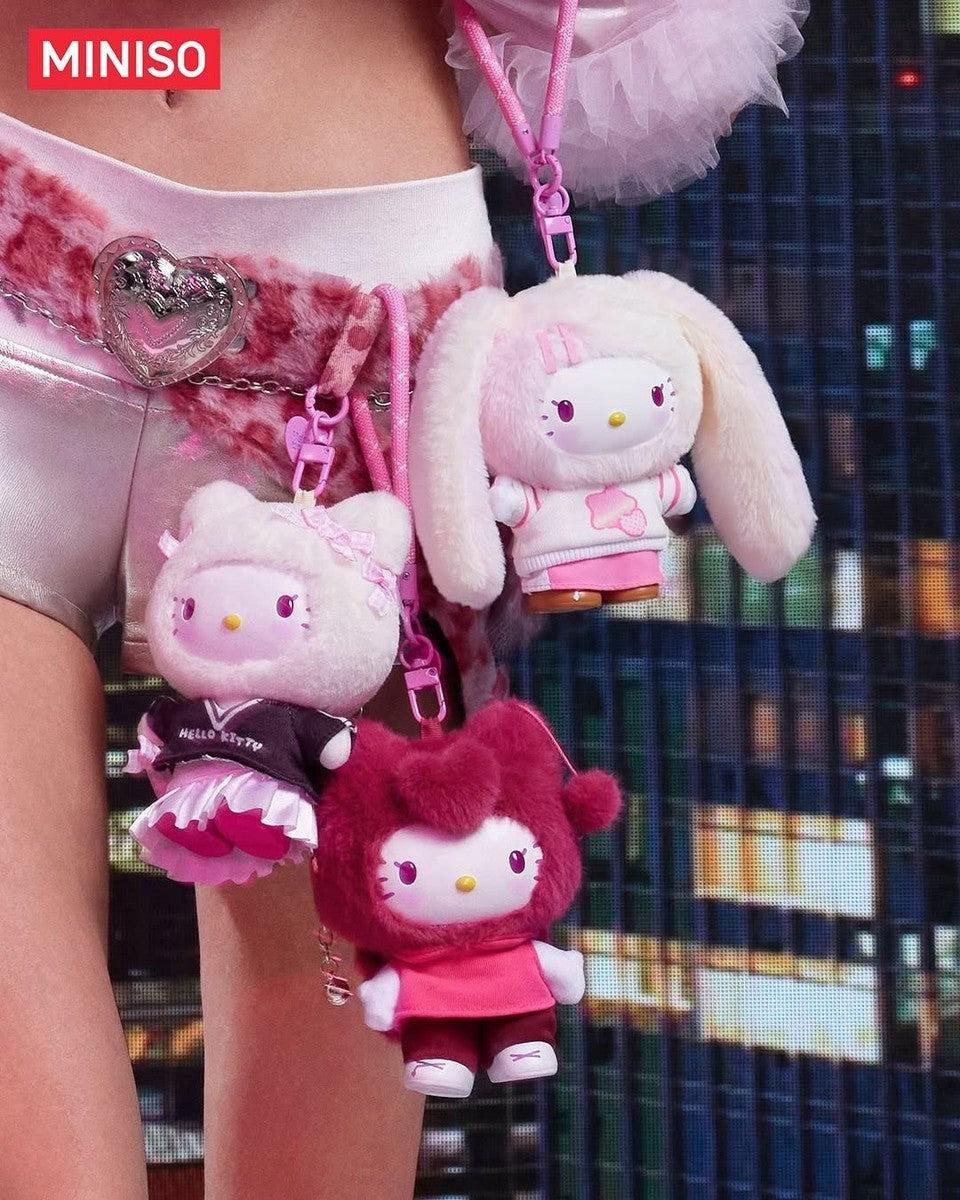 MINISO X HELLO KITTY Popstar Plush Pendant